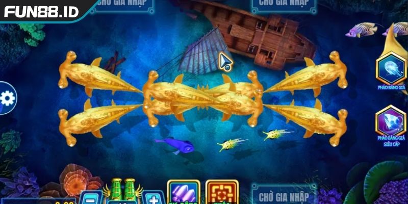 Bắn Cá Long Vương - Trải Nghiệm Game Đỉnh Cao Tại FUN88 3 Kết hợp vũ khí đặc biệt trong game